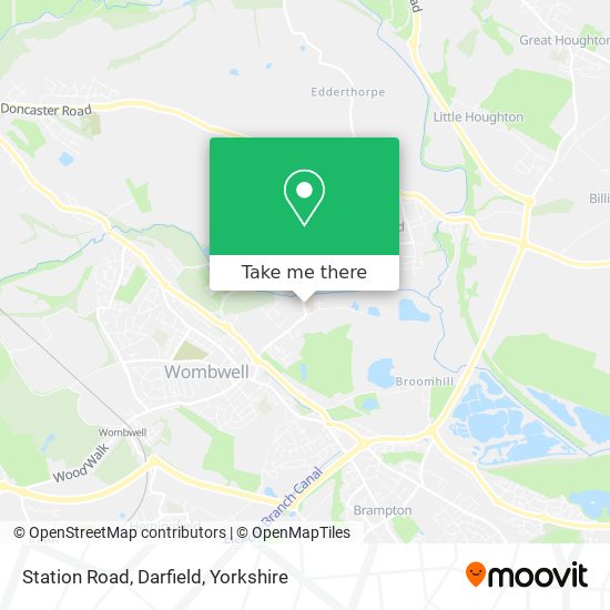 Station Road, Darfield map