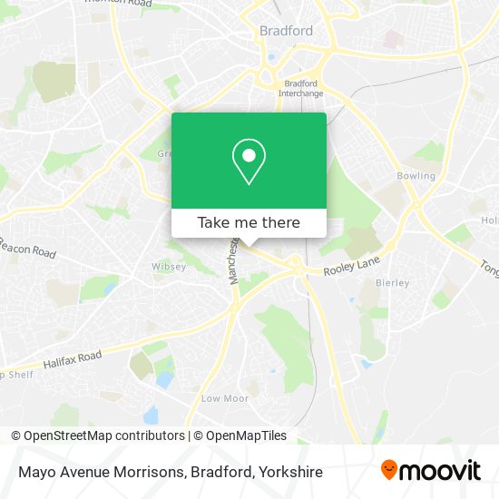 Mayo Avenue Morrisons, Bradford map