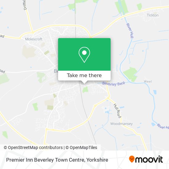Premier Inn Beverley Town Centre map