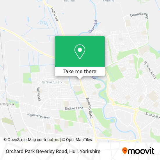 Orchard Park Beverley Road, Hull map