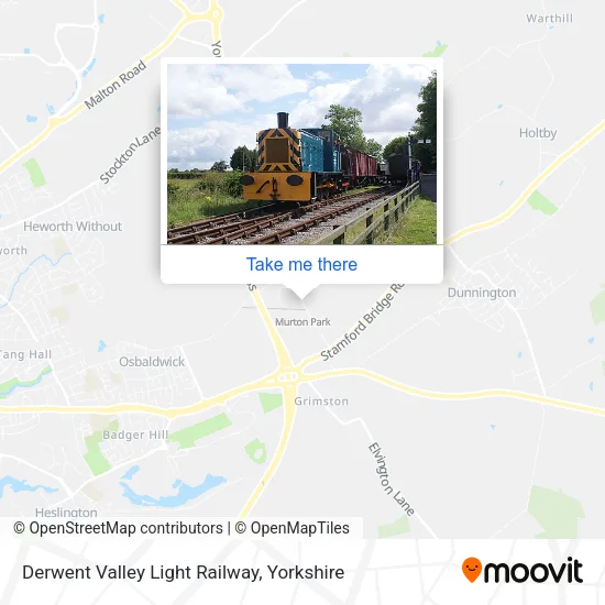 Derwent Valley Light Railway map