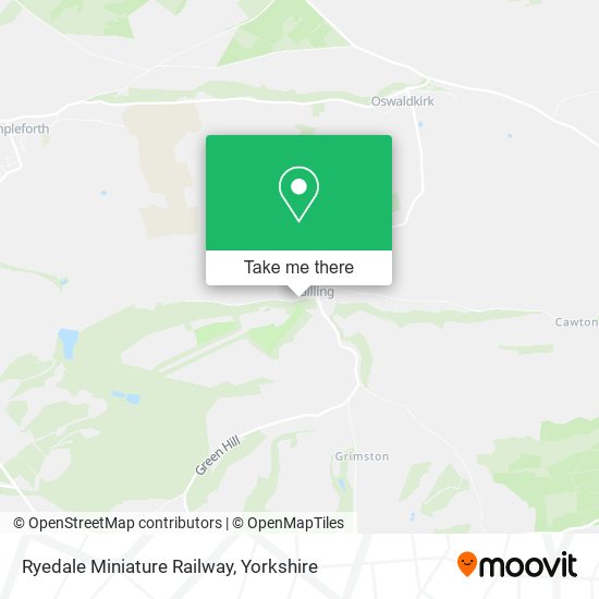 Ryedale Miniature Railway map