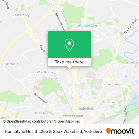 Bannatyne Health Club & Spa - Wakefield map