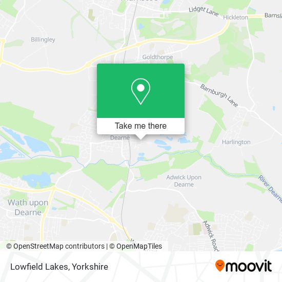Lowfield Lakes map