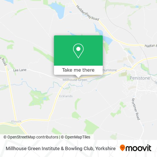 Millhouse Green Institute & Bowling Club map