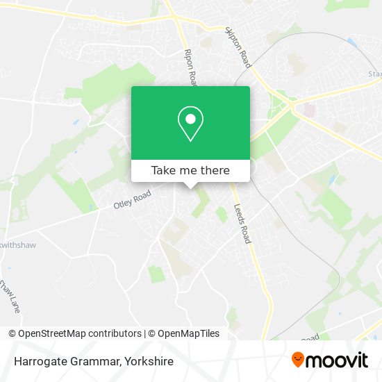 Harrogate Grammar map