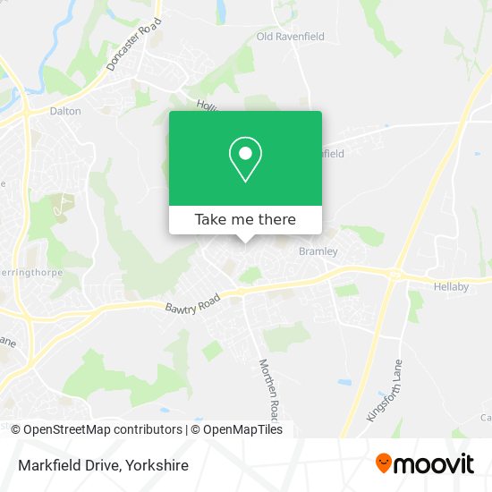 Markfield Drive map