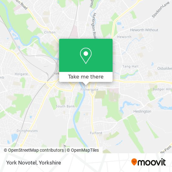 York Novotel map