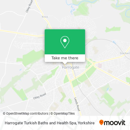 Harrogate Turkish Baths and Health Spa map