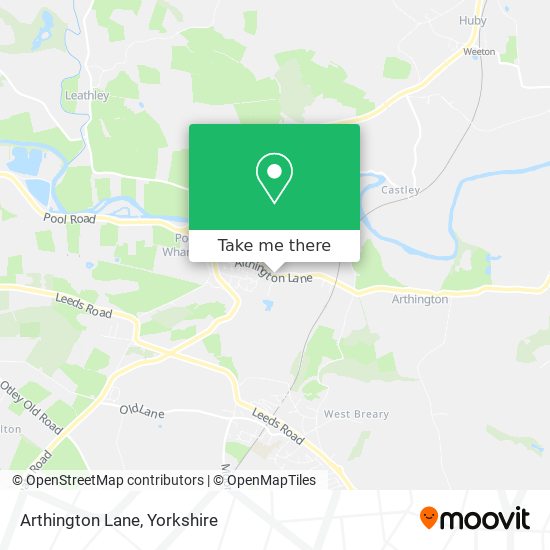 Arthington Lane map