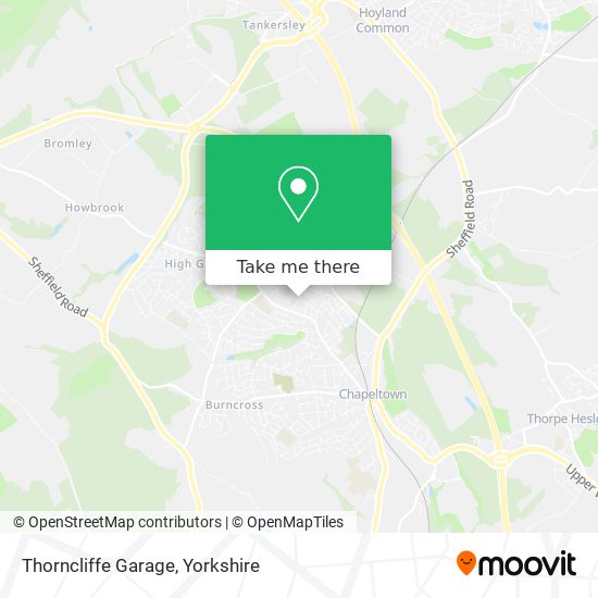 Thorncliffe Garage map