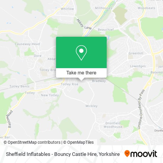 Sheffield Inflatables - Bouncy Castle Hire map