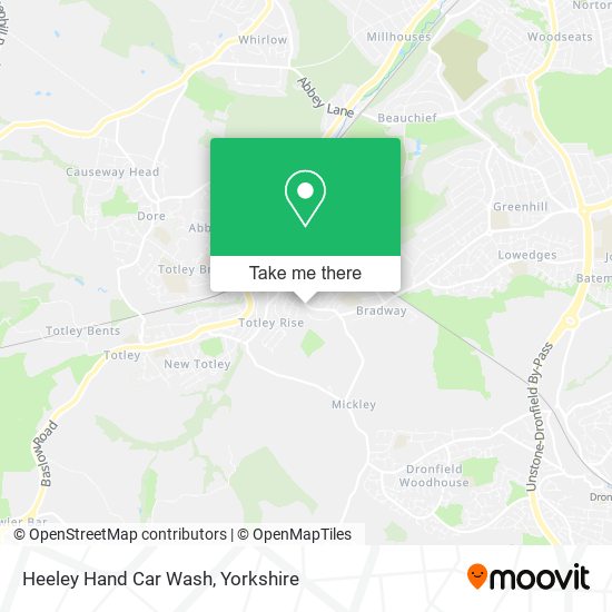 Heeley Hand Car Wash map