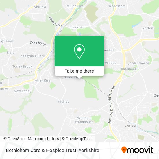 Bethlehem Care & Hospice Trust map