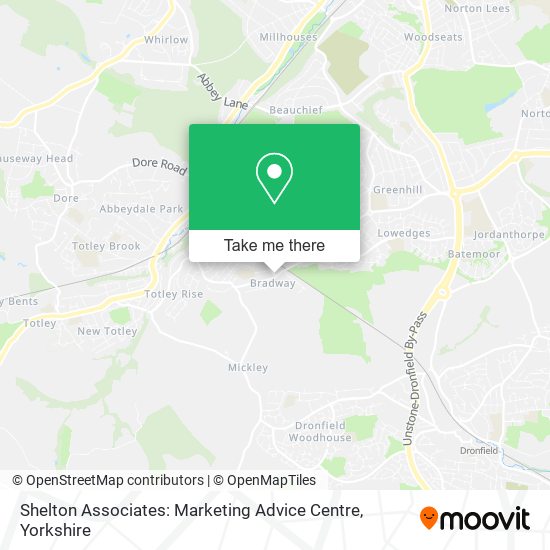 Shelton Associates: Marketing Advice Centre map