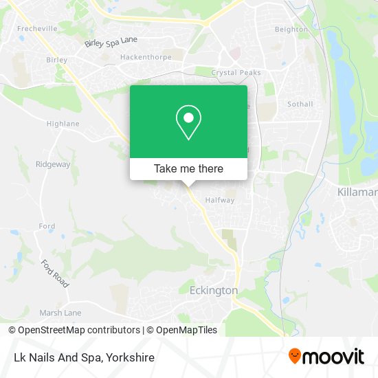 Lk Nails And Spa map