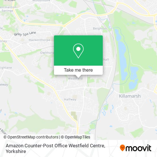 Amazon Counter-Post Office Westfield Centre map