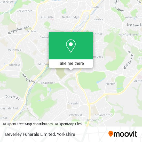 Beverley Funerals Limited map