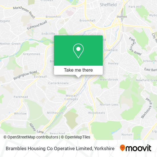 Brambles Housing Co Operative Limited map