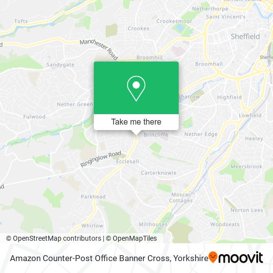 Amazon Counter-Post Office Banner Cross map
