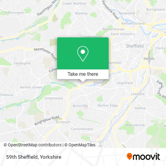 59th Sheffield map