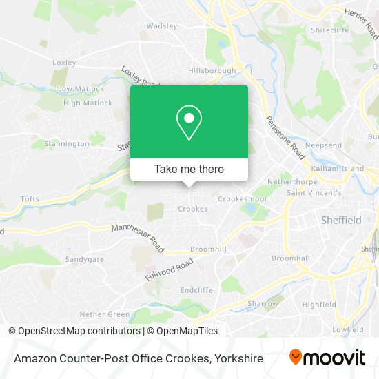 Amazon Counter-Post Office Crookes map