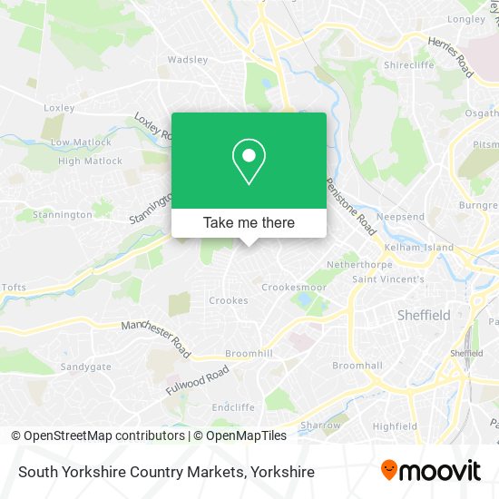 South Yorkshire Country Markets map