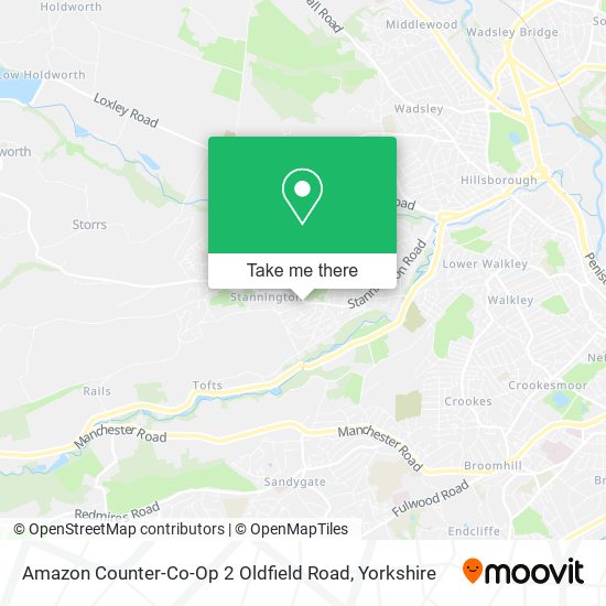 Amazon Counter-Co-Op 2 Oldfield Road map