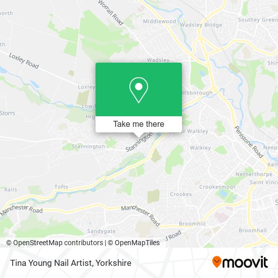 Tina Young Nail Artist map