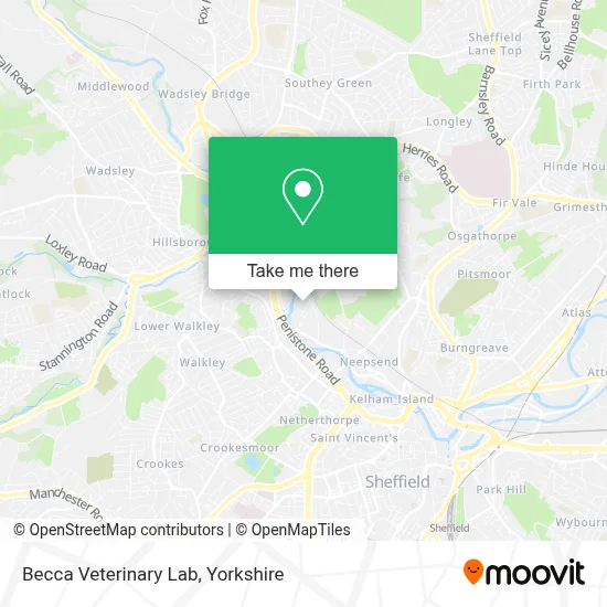 Becca Veterinary Lab map