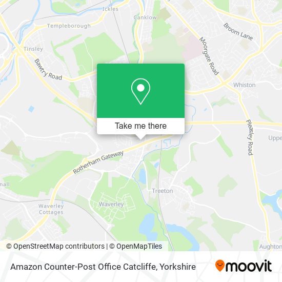 Amazon Counter-Post Office Catcliffe map