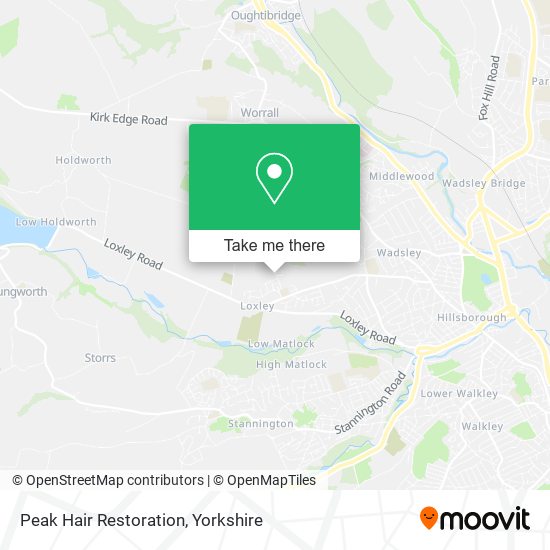 Peak Hair Restoration map