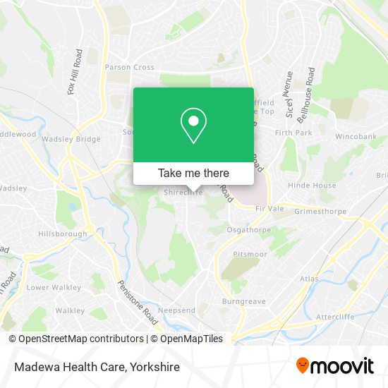 Madewa Health Care map