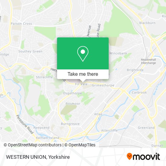 WESTERN UNION map