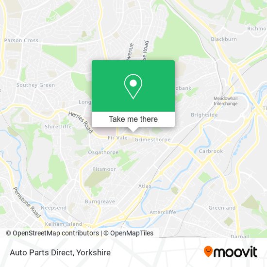 Auto Parts Direct map