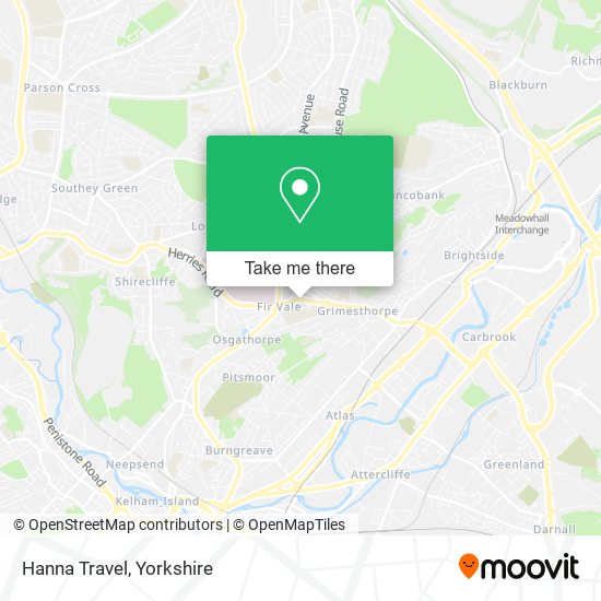 Hanna Travel map