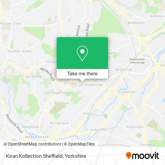 Kiran Kollection Sheffield map