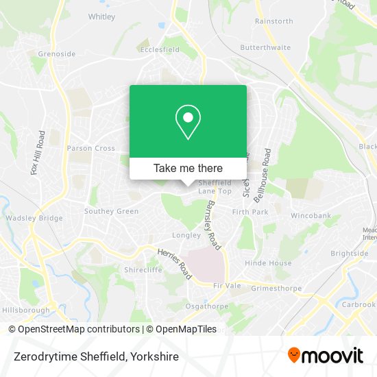 Zerodrytime Sheffield map