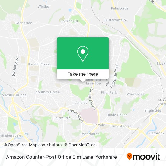 Amazon Counter-Post Office Elm Lane map