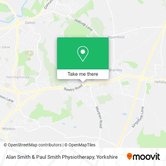 Alan Smith & Paul Smith Physiotherapy map