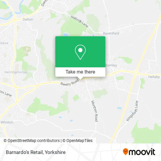 Barnardo's Retail map