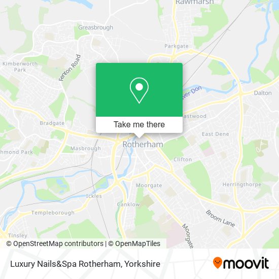 Luxury Nails&Spa Rotherham map