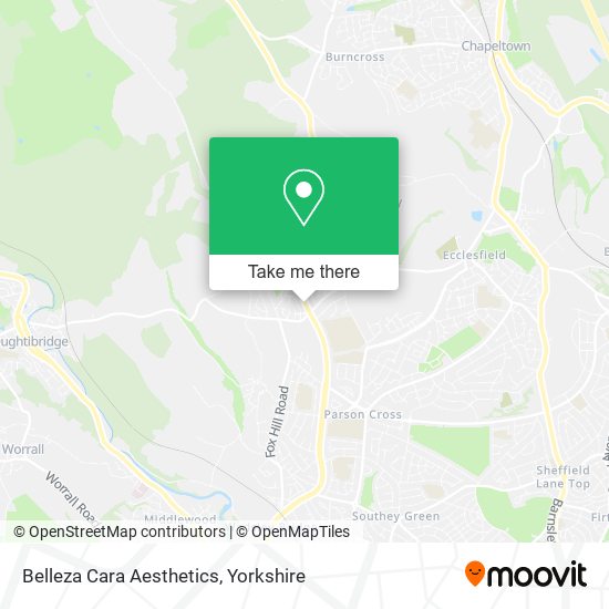 Belleza Cara Aesthetics map
