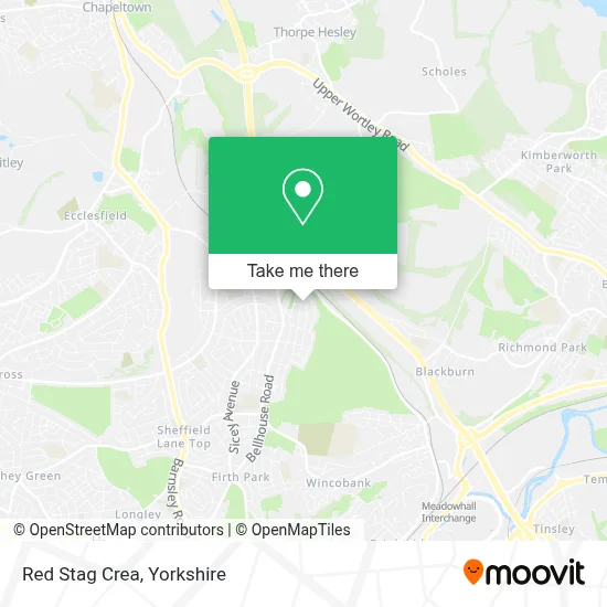 Red Stag Crea map