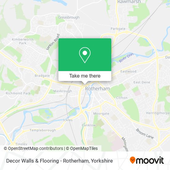 Decor Walls & Flooring - Rotherham map