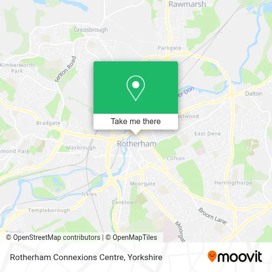 Rotherham Connexions Centre map