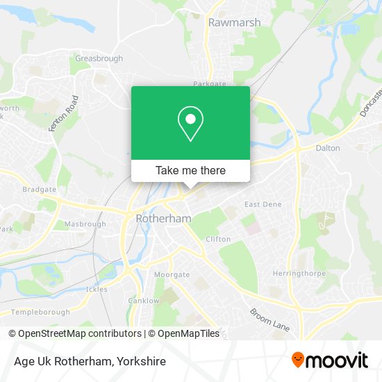 Age Uk Rotherham map