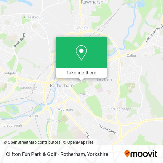 Clifton Fun Park & Golf - Rotherham map