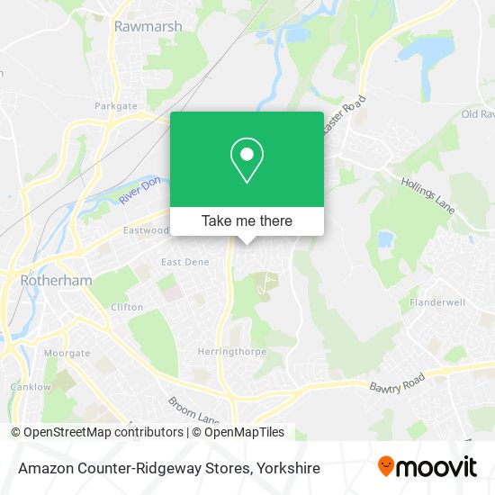 Amazon Counter-Ridgeway Stores map