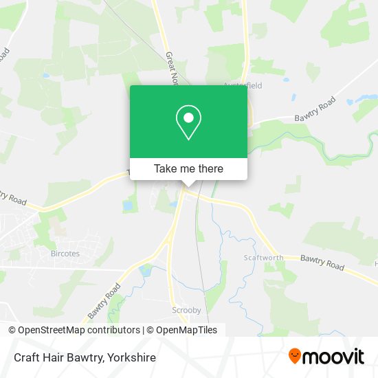 Craft Hair Bawtry map